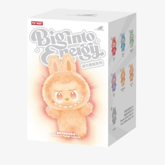 Authentic Pop Mart Monsters Big Into Energy Labubu Plush Pendant Hope SEALED - Picture 5 of 7